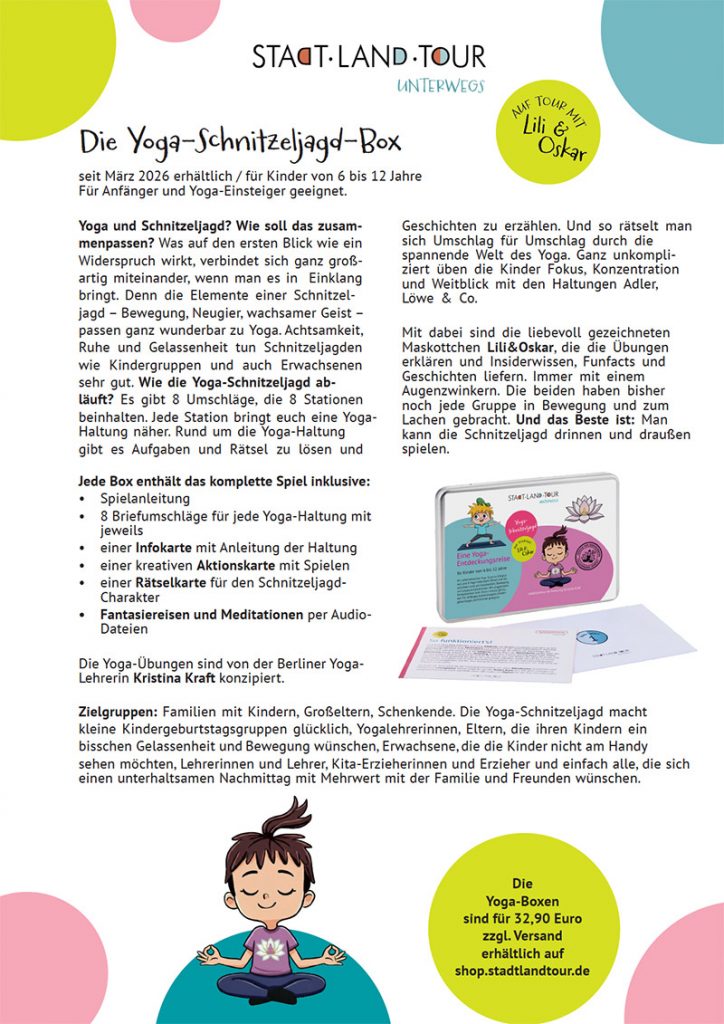 Beschreibung Yoga Schnitzeljagd für Kids